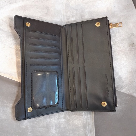 Badgley Mischka Black Quilted Wallet - Picture 3 of 4